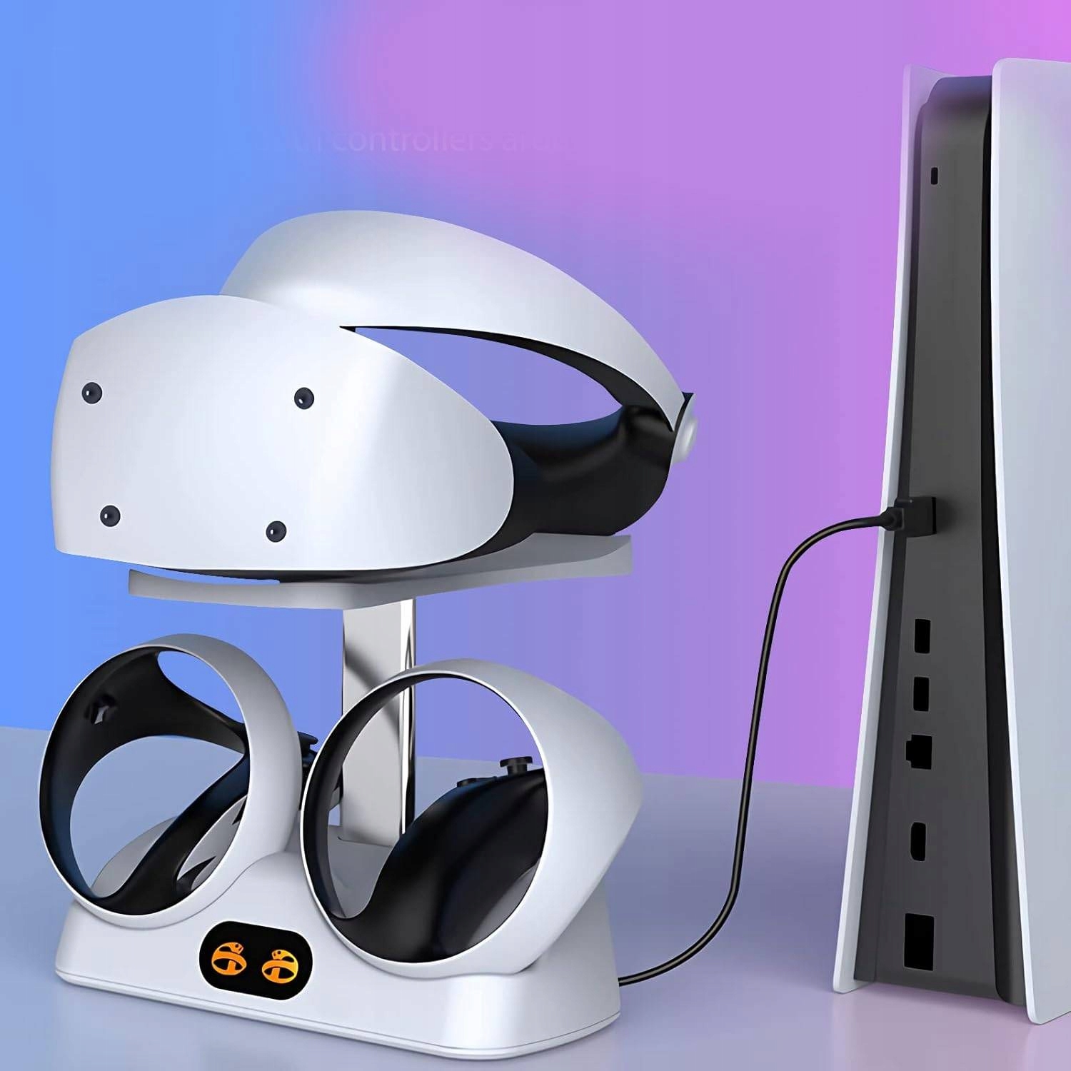 STACJA ŁADUJĄCA ZE STOJAKIEM NA OKULARY VR DO PS VR2 - Akcesoria rtv agd