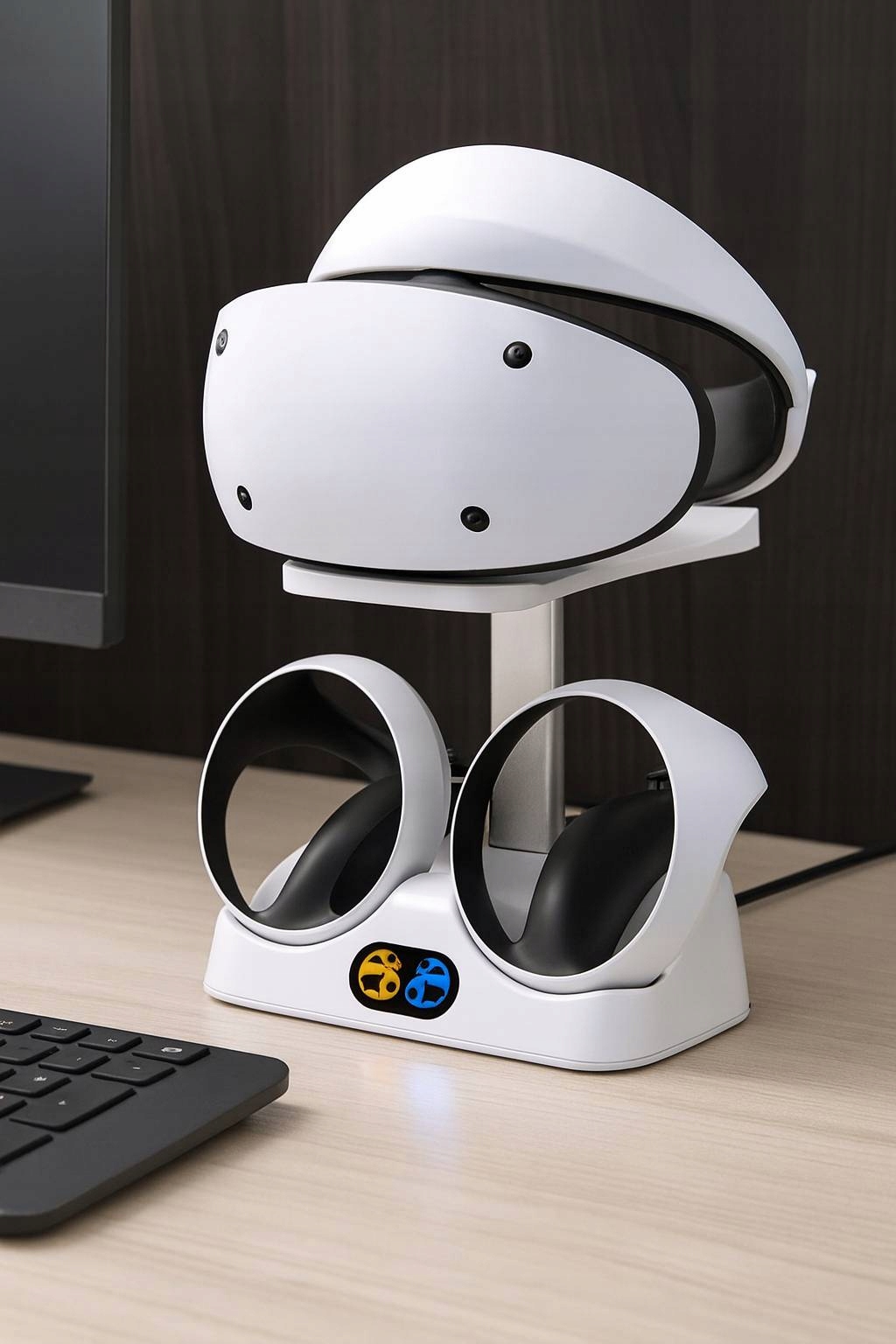 STACJA ŁADUJĄCA ZE STOJAKIEM NA OKULARY VR DO PS VR2 - Akcesoria rtv agd