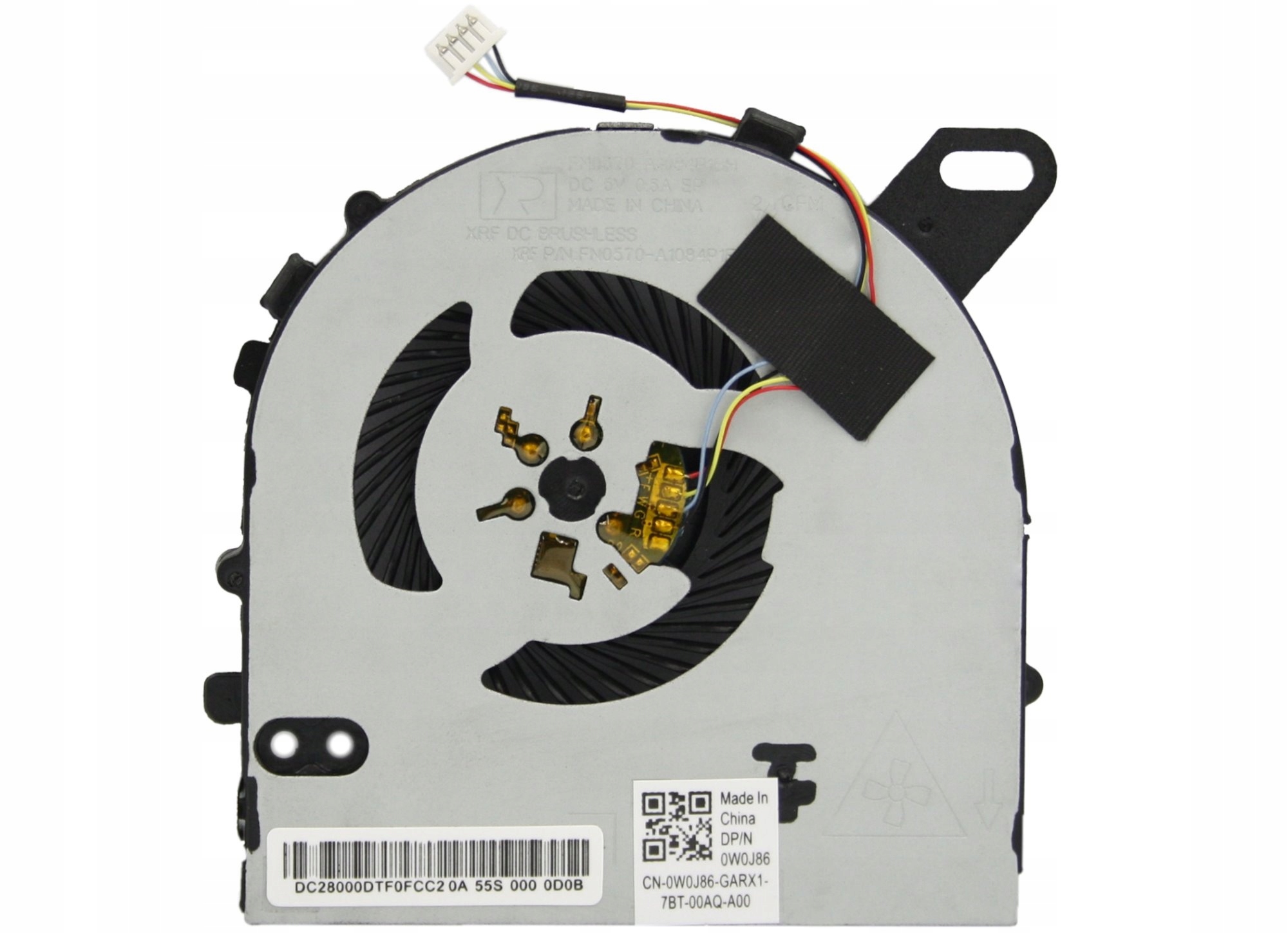 WENTYLATOR DELL VOSTRO 5568 P62F 5468 V5468 INSPIRON 15-7560 0W0J85 Z PUDEŁKIEM KGAT - Wentylatory i radiatory