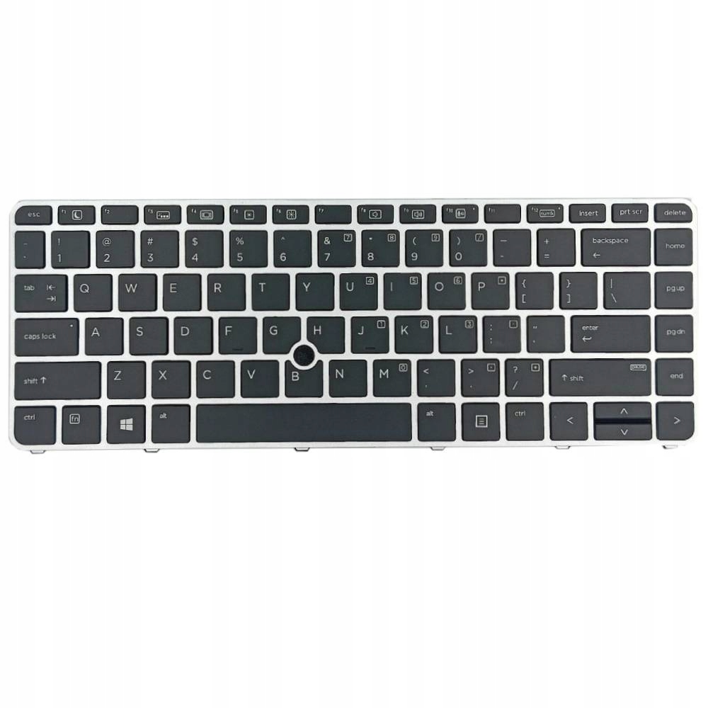 KLAWIATURA HP ELITEBOOK 840 G3 840 G4 745 G3 745 G4 836308-031 SREBRNA RAMKA Z PODŚWIETLENIEM I POINTEREM - Klawiatury do laptopów