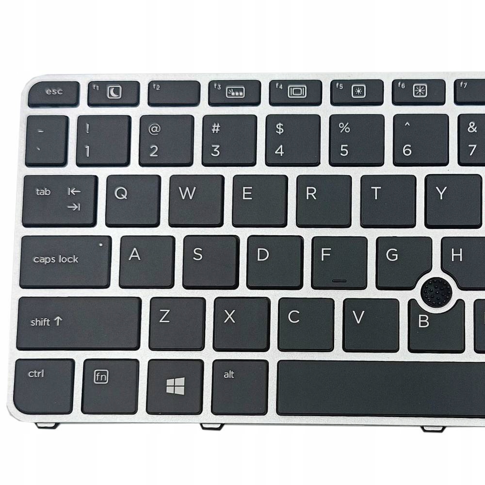 KLAWIATURA HP ELITEBOOK 840 G3 840 G4 745 G3 745 G4 836308-031 SREBRNA RAMKA Z PODŚWIETLENIEM I POINTEREM - Klawiatury do laptopów