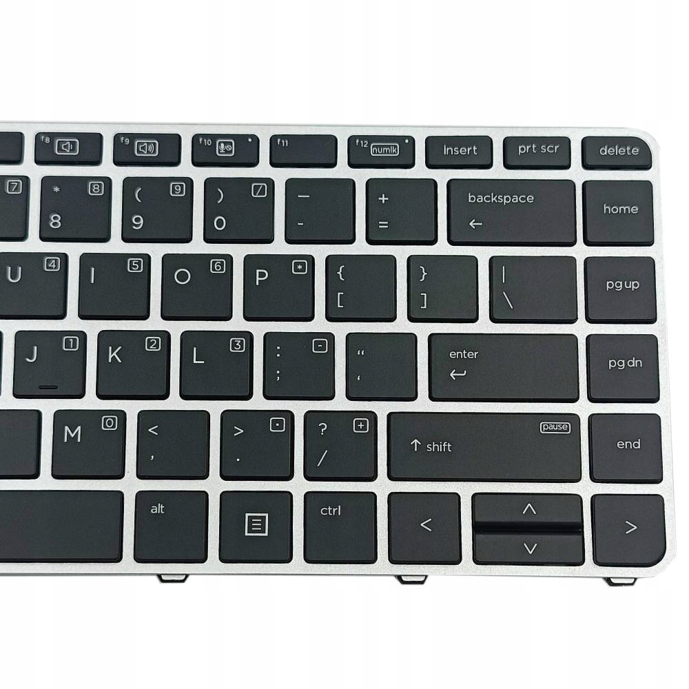 KLAWIATURA HP ELITEBOOK 840 G3 840 G4 745 G3 745 G4 836308-031 SREBRNA RAMKA Z PODŚWIETLENIEM I POINTEREM - Klawiatury do laptopów