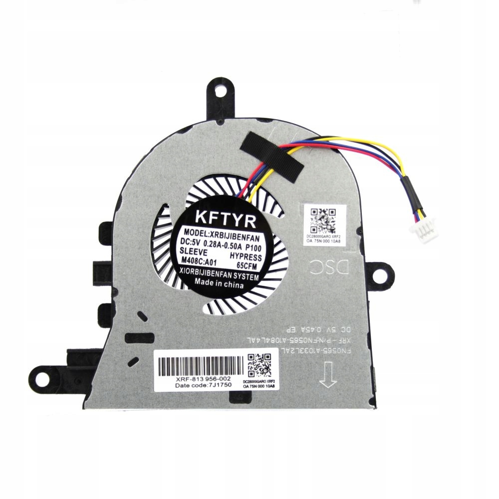 WENTYLATOR DO DELL LATITUDE 3590 INSPIRON 15 5570 5575 P75F FX0M0 FGCF7 0FX0M0 4PIN - Wentylatory i radiatory
