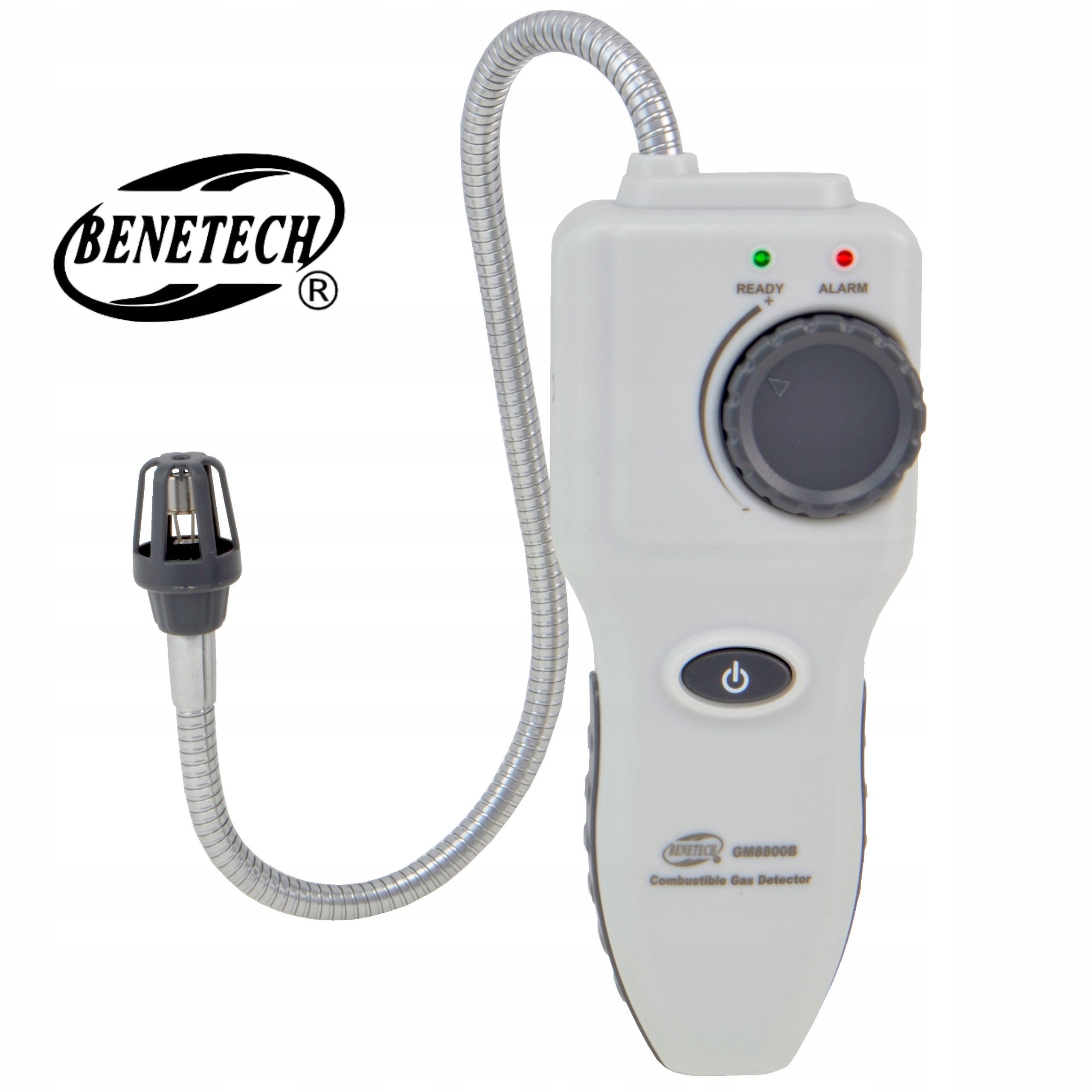 DETEKTOR GAZU RĘCZNY WYKRYWACZ WYCIEKU GAZÓW PALNYCH BENETECH GM8800B Z BATERIAMI 4X AA - Akcesoria elektroniczne