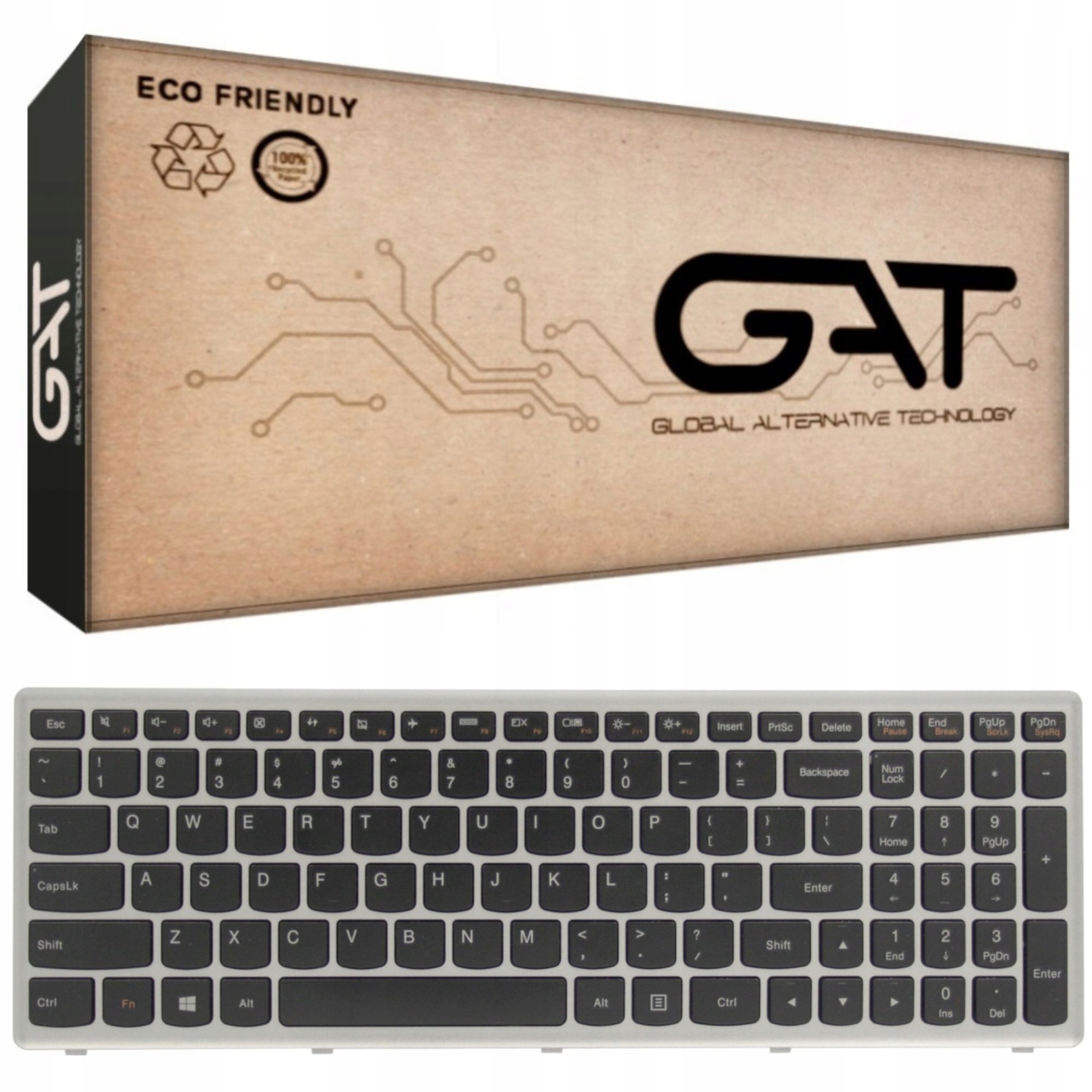 KLAWIATURA IBM LENOVO G500S G510S S500 Z505 Z510 FLEX 15 KGAT - Klawiatury do laptopów