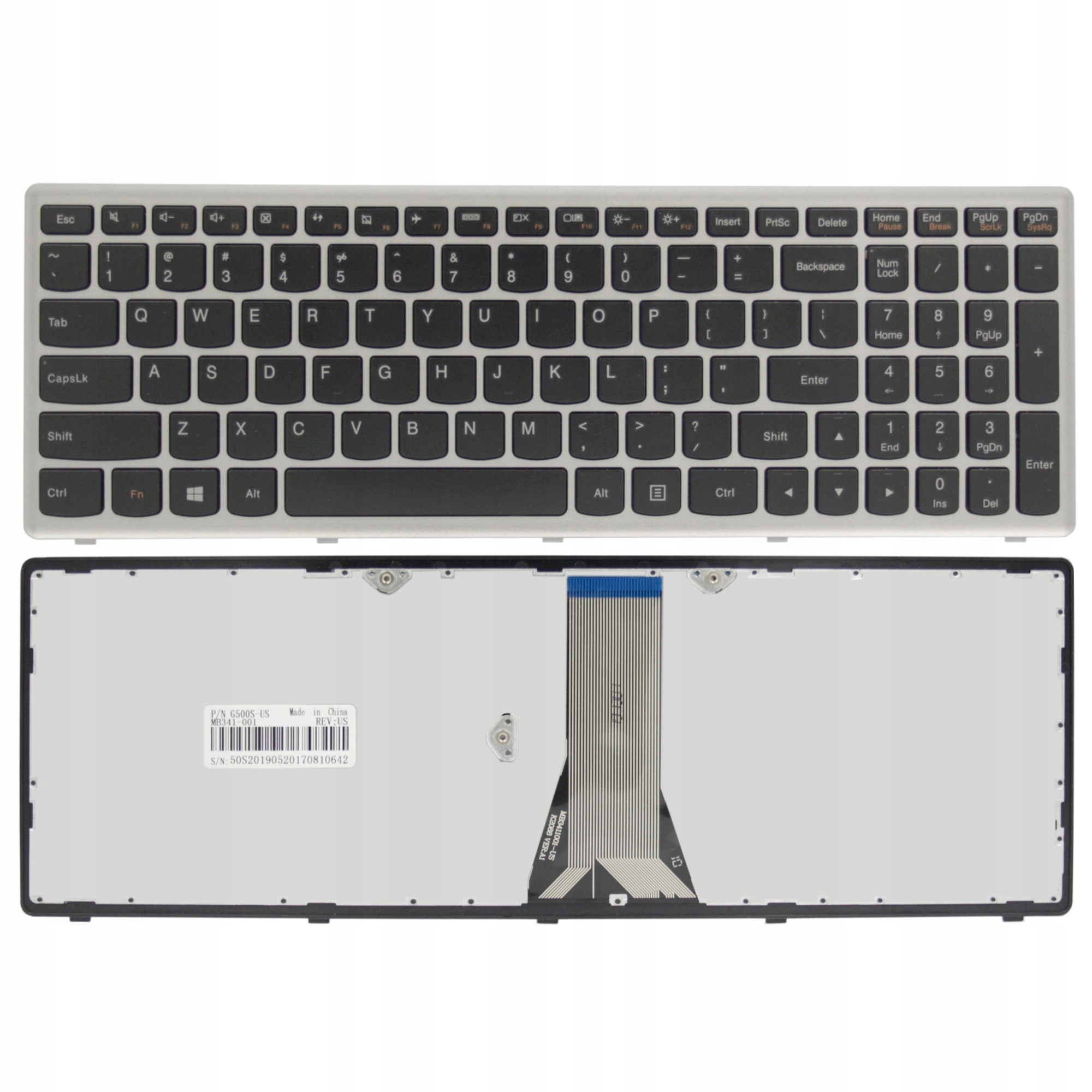 KLAWIATURA IBM LENOVO G500S G510S S500 Z505 Z510 FLEX 15 KGAT - Klawiatury do laptopów
