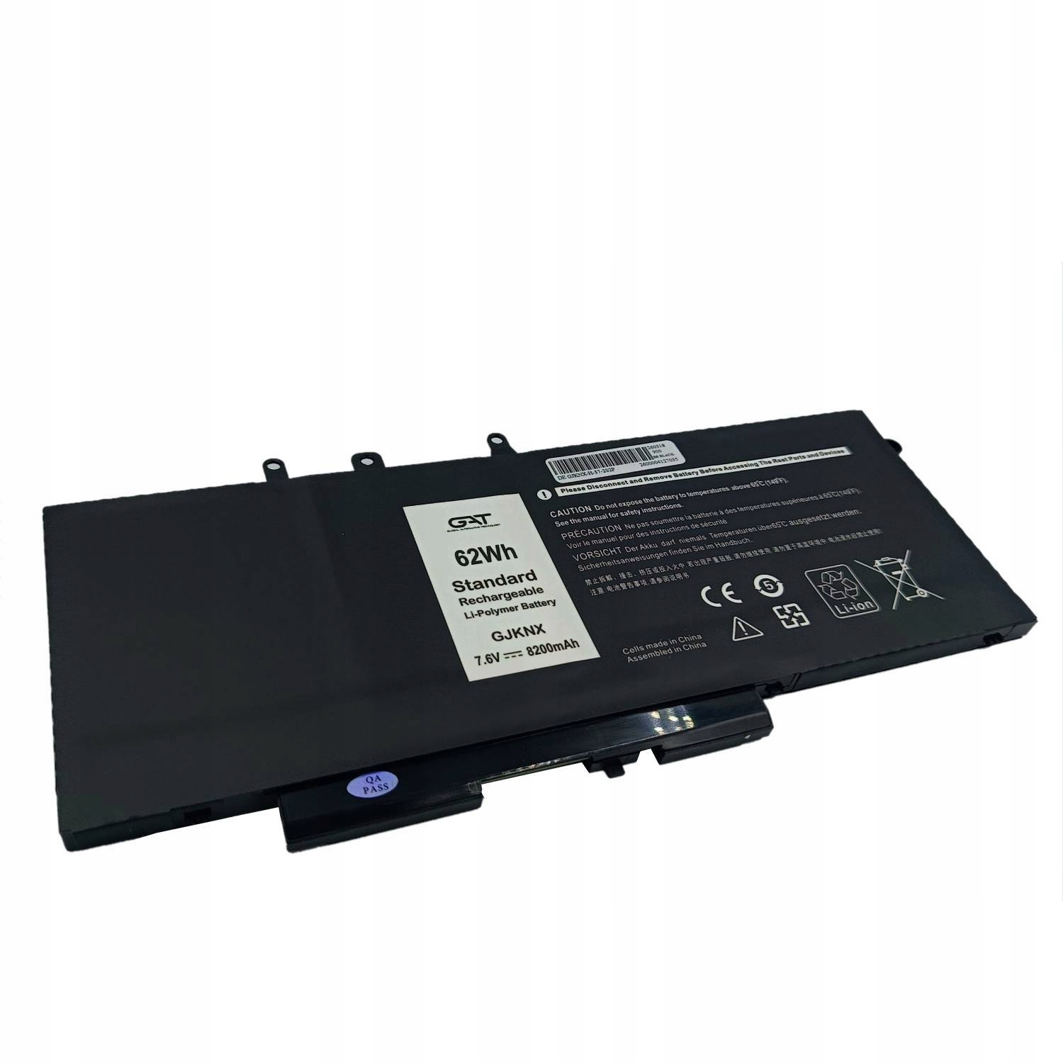 BATERIA DO DELL GJKNX 7,6V 8200mAh GAT CZARNA - Baterie do laptopów