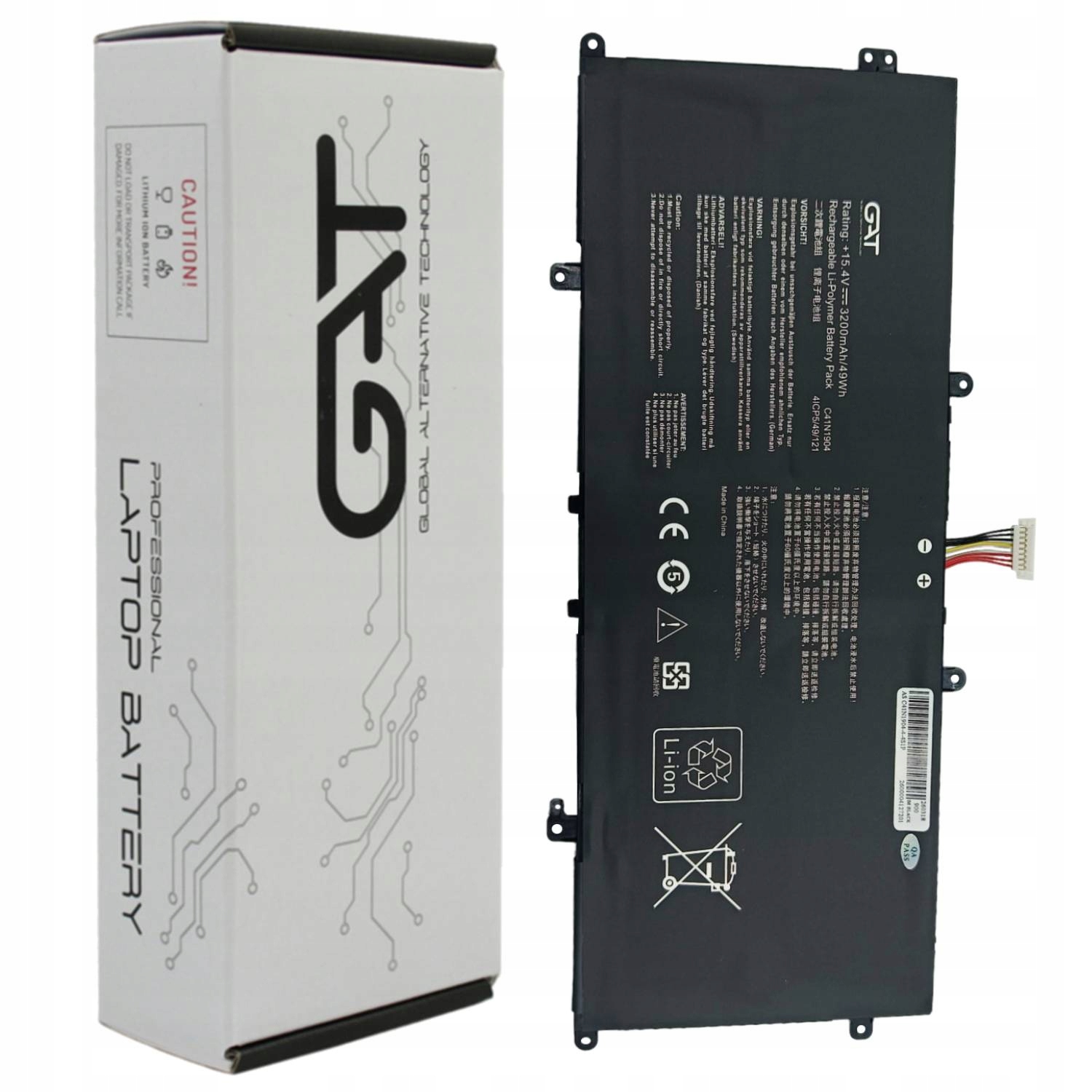 BATERIA DO ASUS C41N1904 UX325 UX363 UX393 UX425 UX325EA UX325JA 15,4V 3200mAh GAT CZARNA - Baterie do laptopów