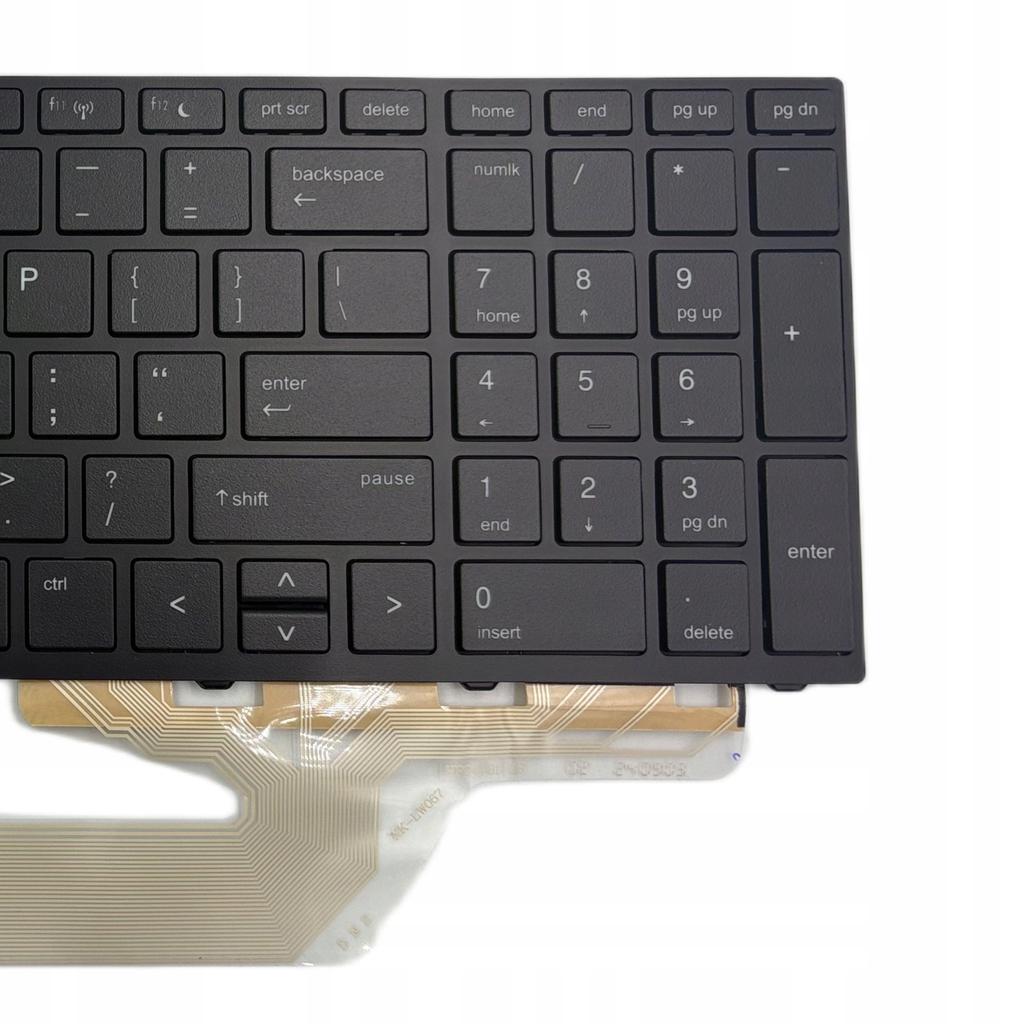 KLAWIATURA HP PROBBOK 450 455 470 G5 CZARNA Z RAMKĄ US Z PODŚWIETLENIEM LED - Klawiatury do laptopów