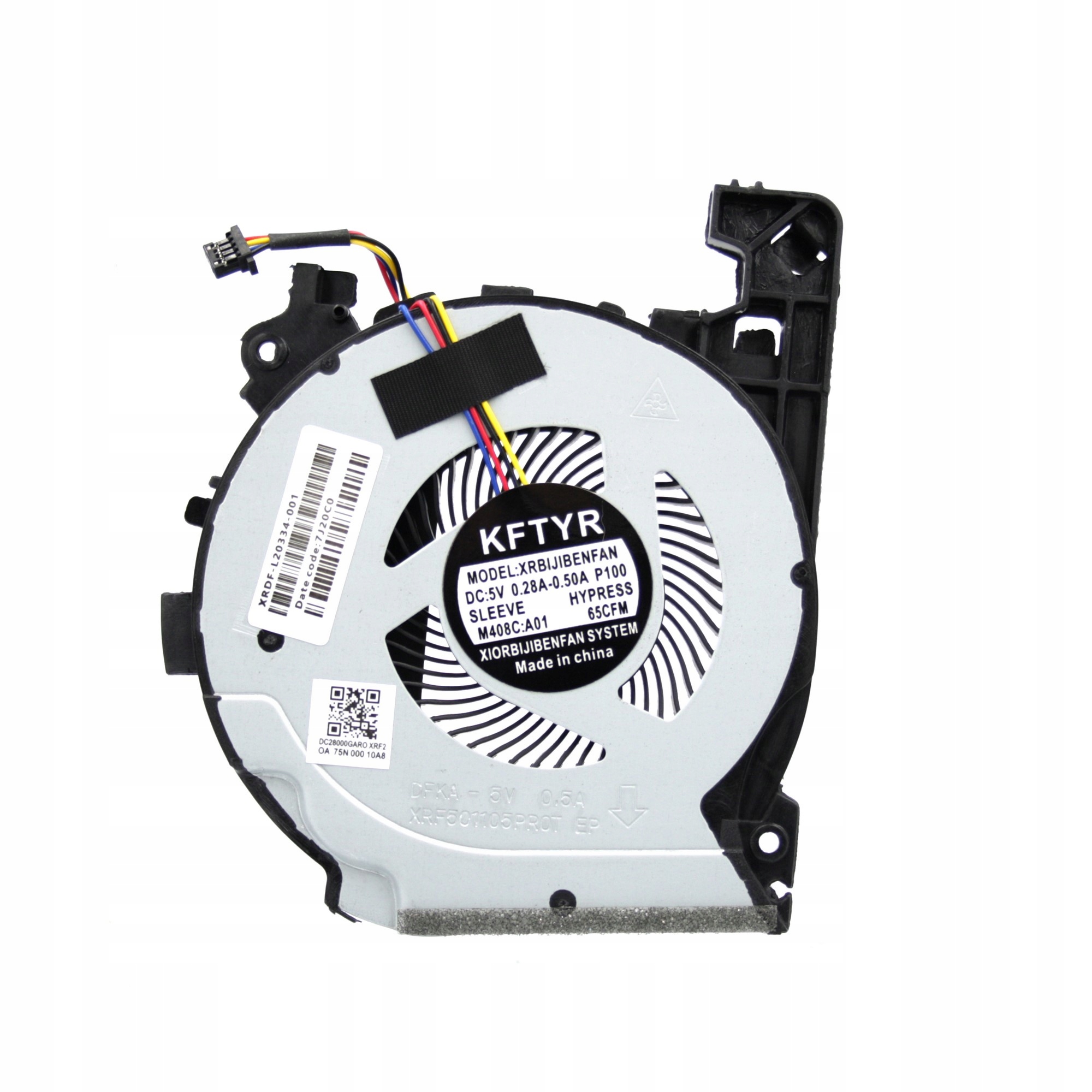WENTYLATOR HP PAVILION 15-CX 15CX CPU KFTYR L20335-001 5V 0.5A 4PIN - Wentylatory i radiatory
