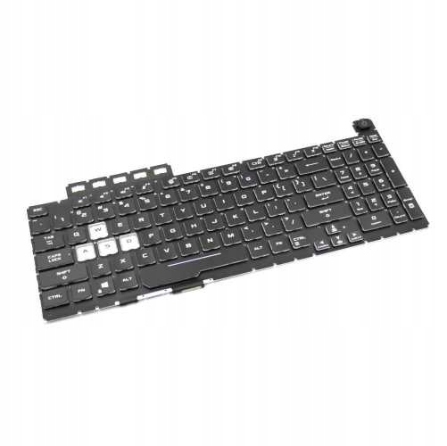 KLAWIATURA DO ASUS US CZARNA TUF GAMING F15 FX506H FX506HM FX506HC FX506HE FA506 FA506IU FA506IC FA706A15 LED RGB BEZ RAMKI - Import z systemu magazynowego