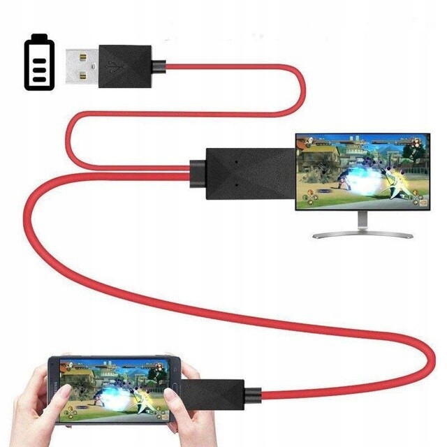ADAPTER KABEL PRZEWÓD MHL MICRO USB HDMI - Kable i USB adaptery