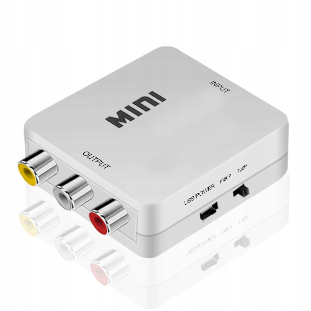 PRZEJŚCIÓWKA Z AV (CVBS) DO HDMI ADAPTER - Kable i USB adaptery