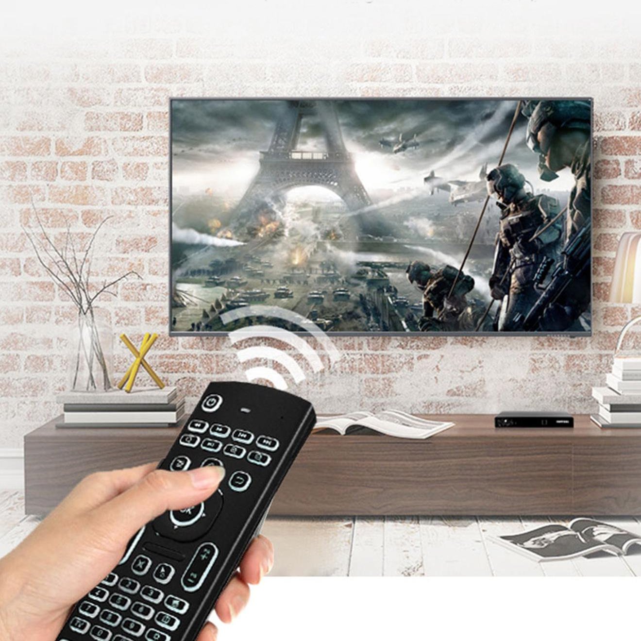 MX3 AIR MOUSE PILOT KLAWIATURA MYSZ SMART TV PILOT Z PODŚWIETLENIEM - Przystawki Smart TV